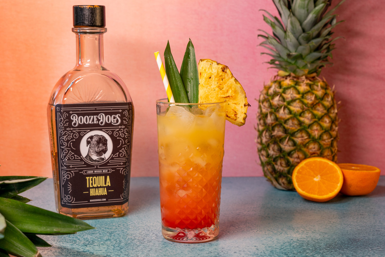 Roasted Pineapple Tequila Sunrise