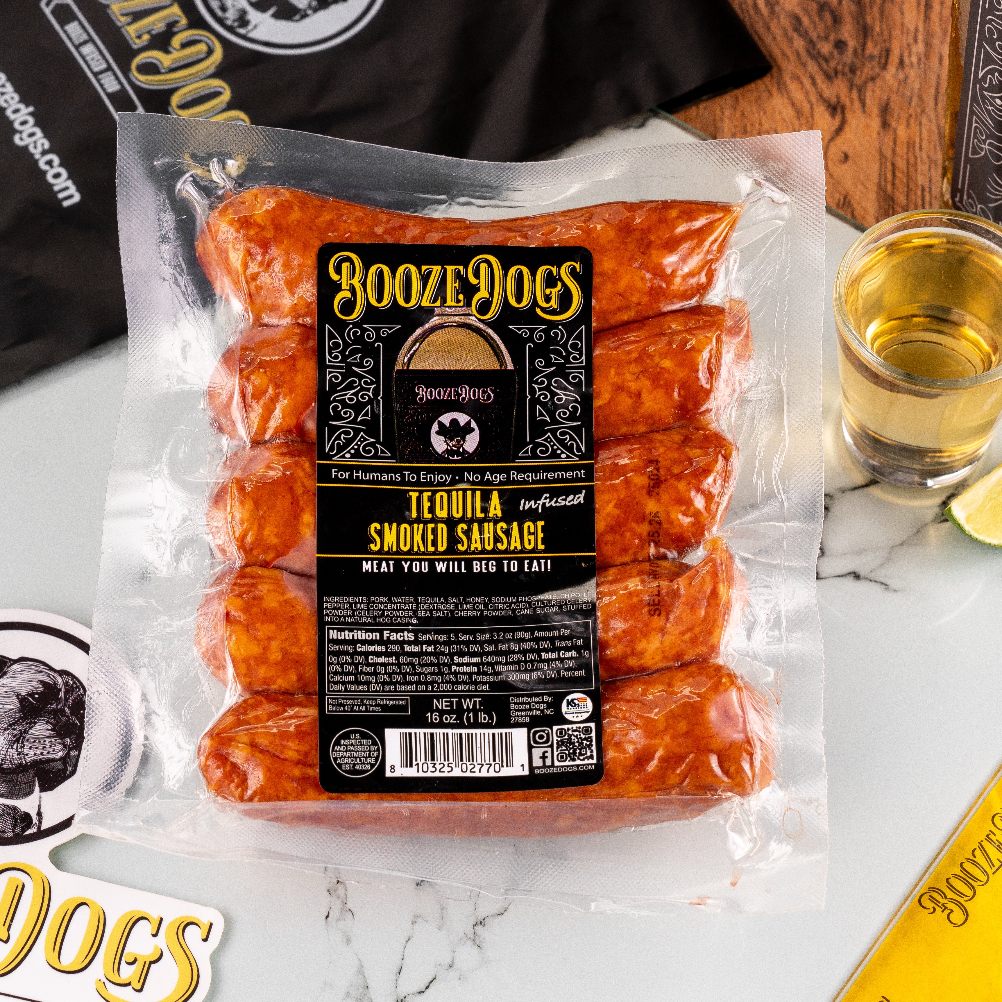 Tequila Infused Bratwursts