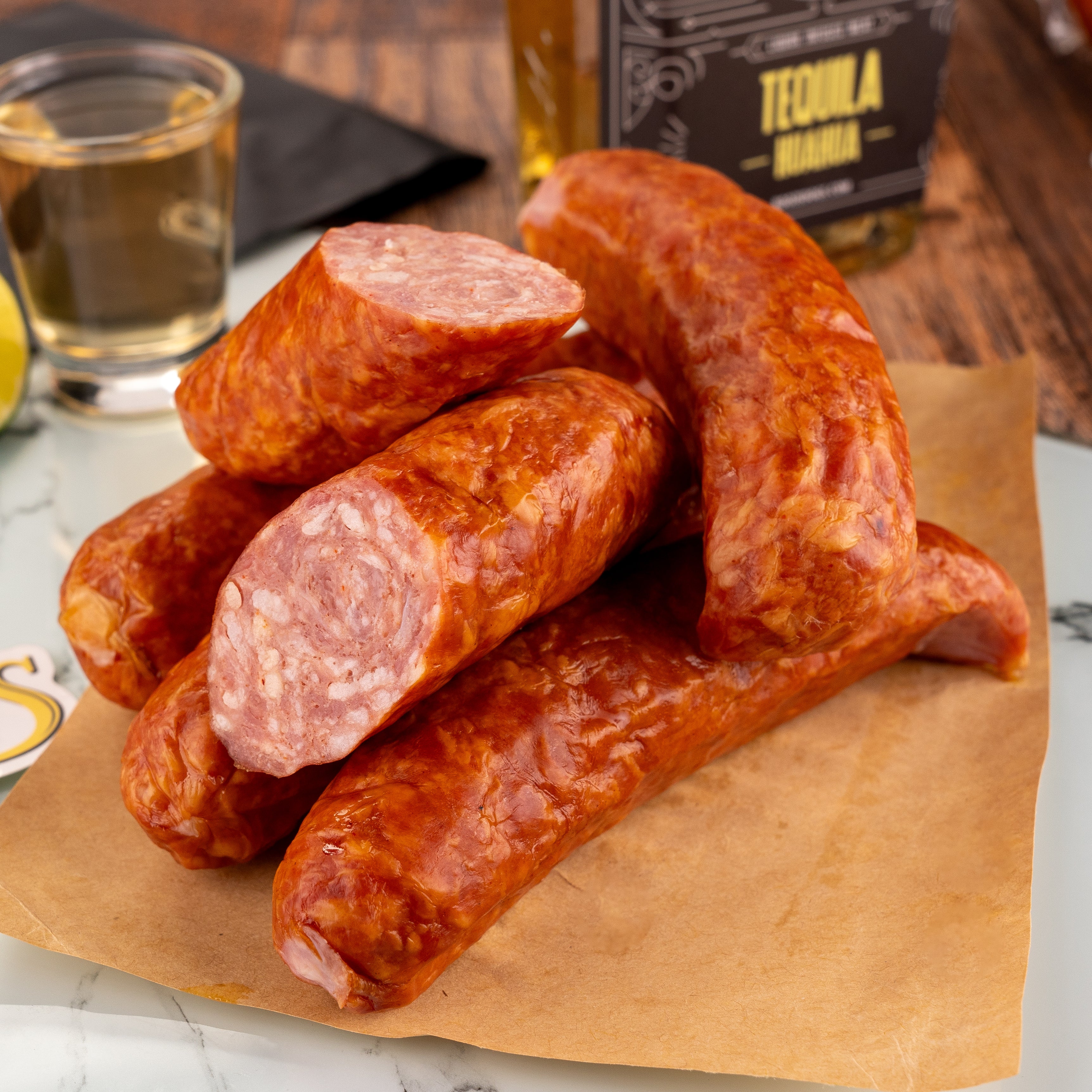 Tequila Infused Bratwursts