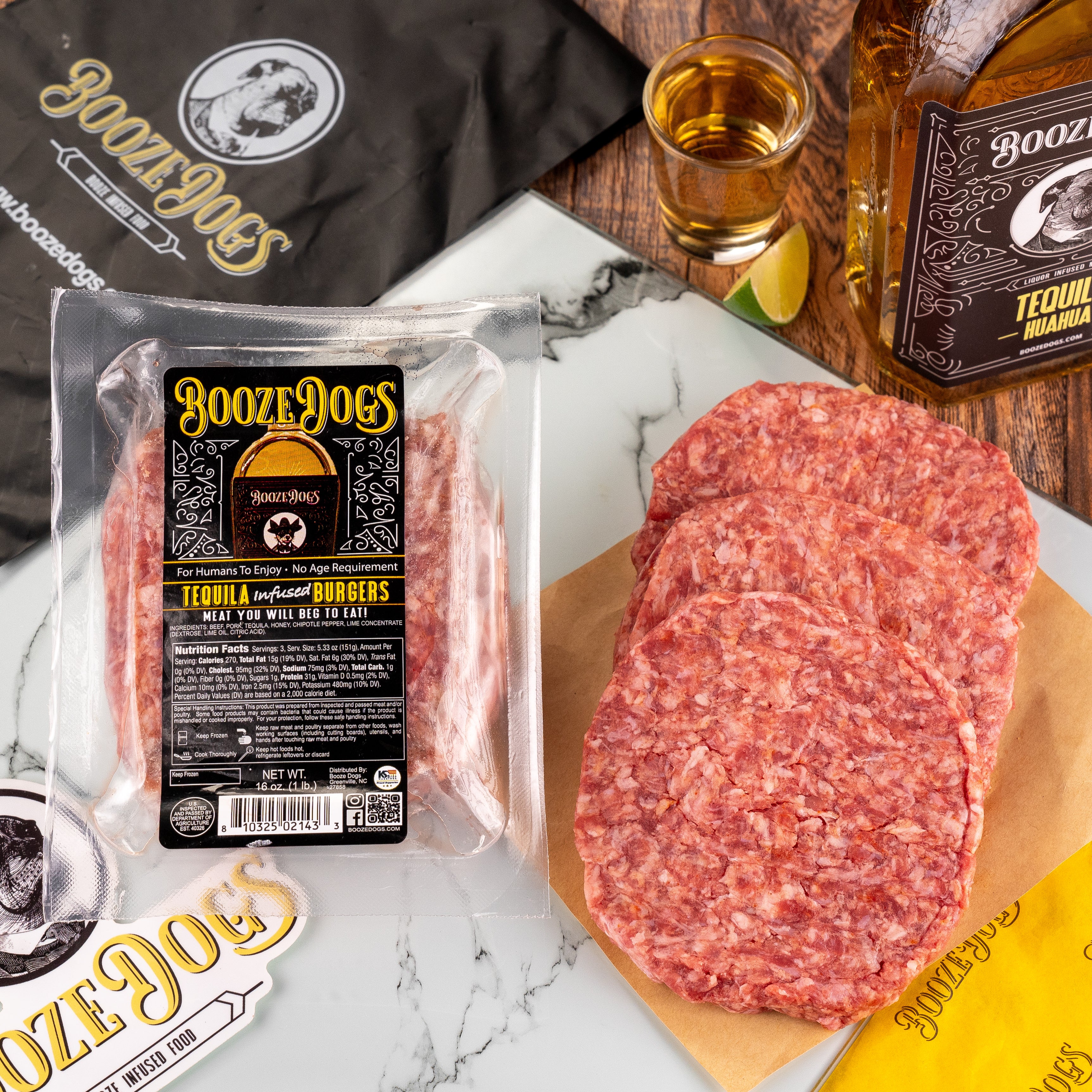 Tequila Infused Burgers