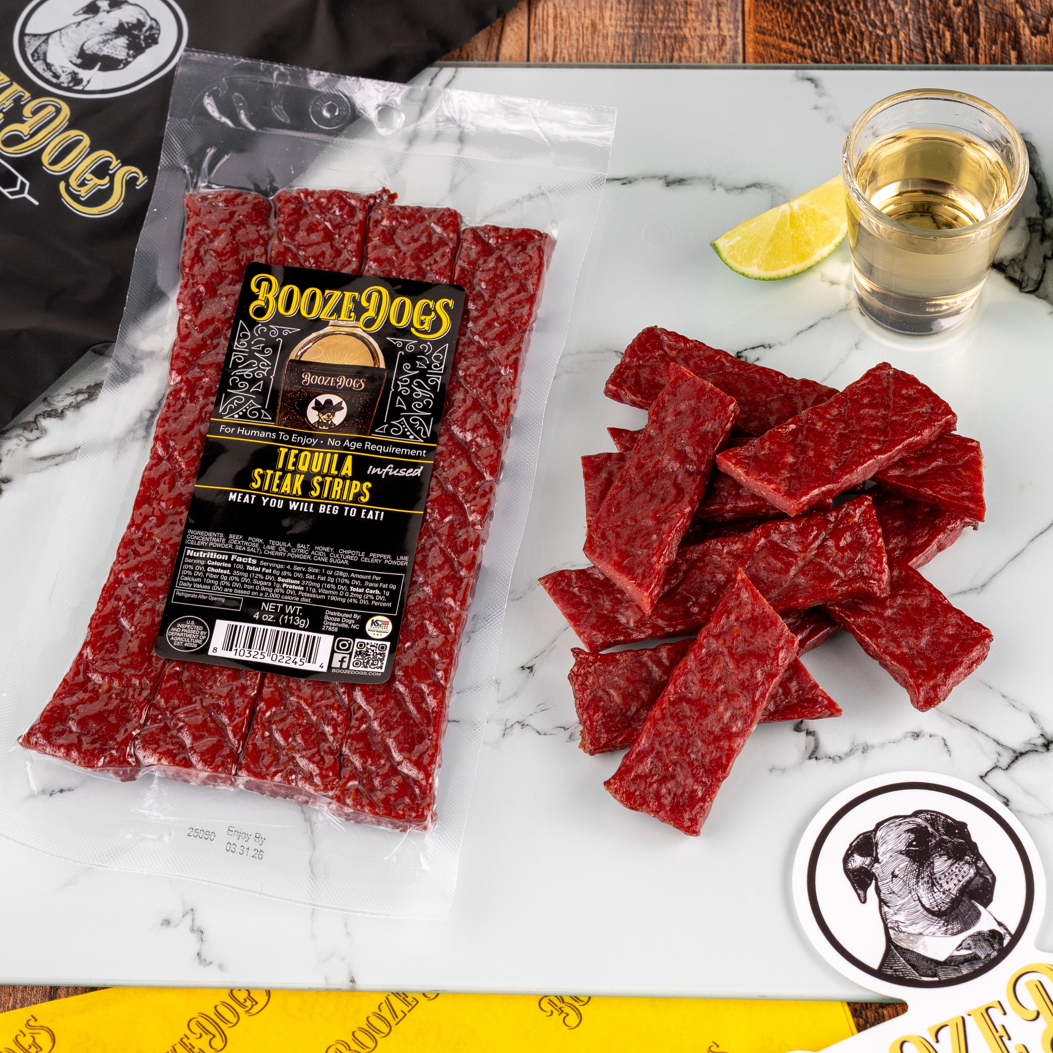 Tequila Jerky & Snack Stick Duet 2 Packages // 10 Servings