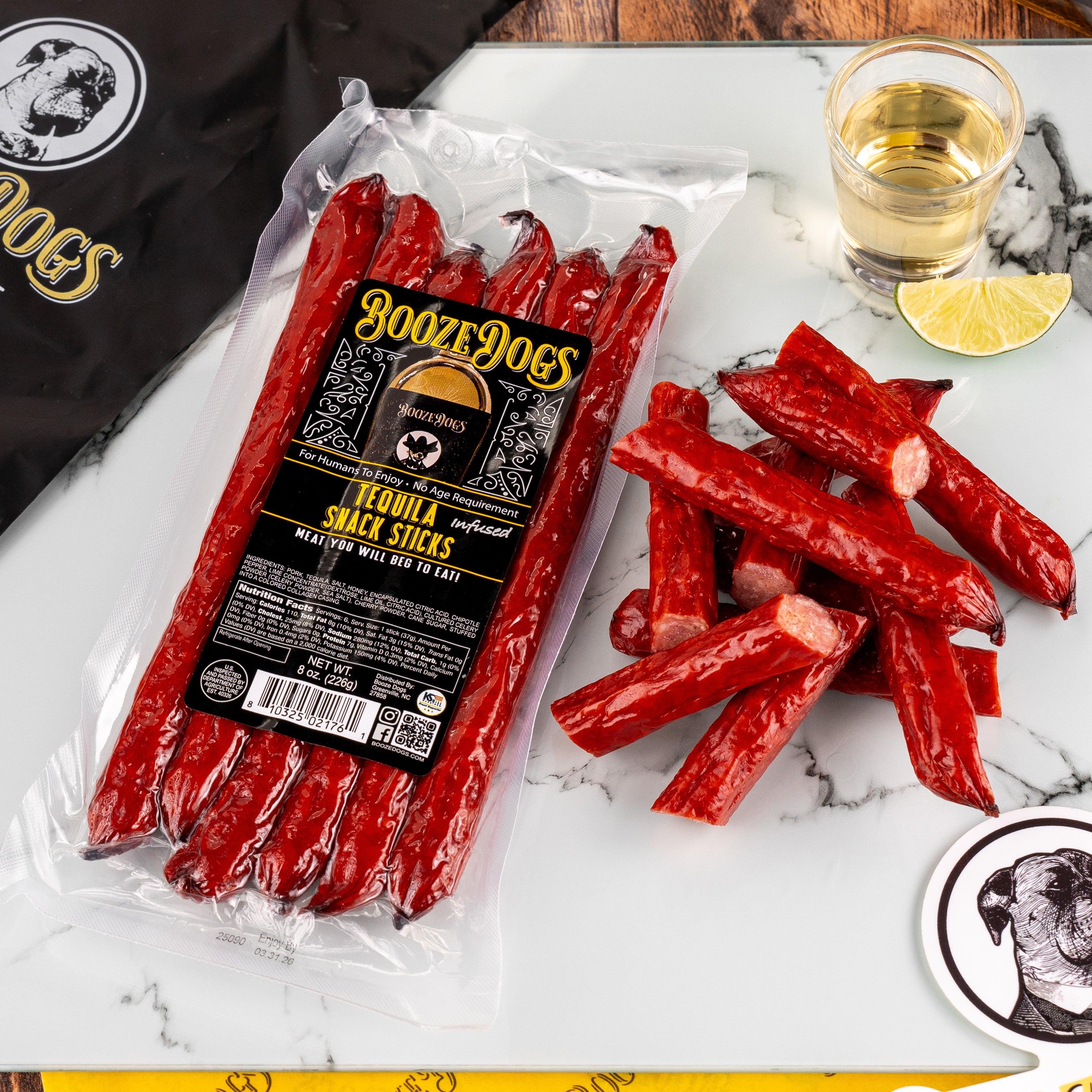 Tequila Jerky & Snack Stick Duet 2 Packages // 10 Servings