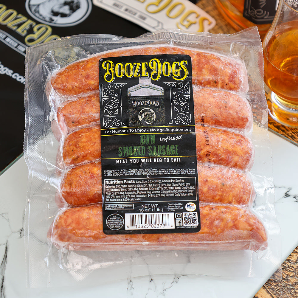 GIN SMOKED SAUSAGE BRATWURST PACK