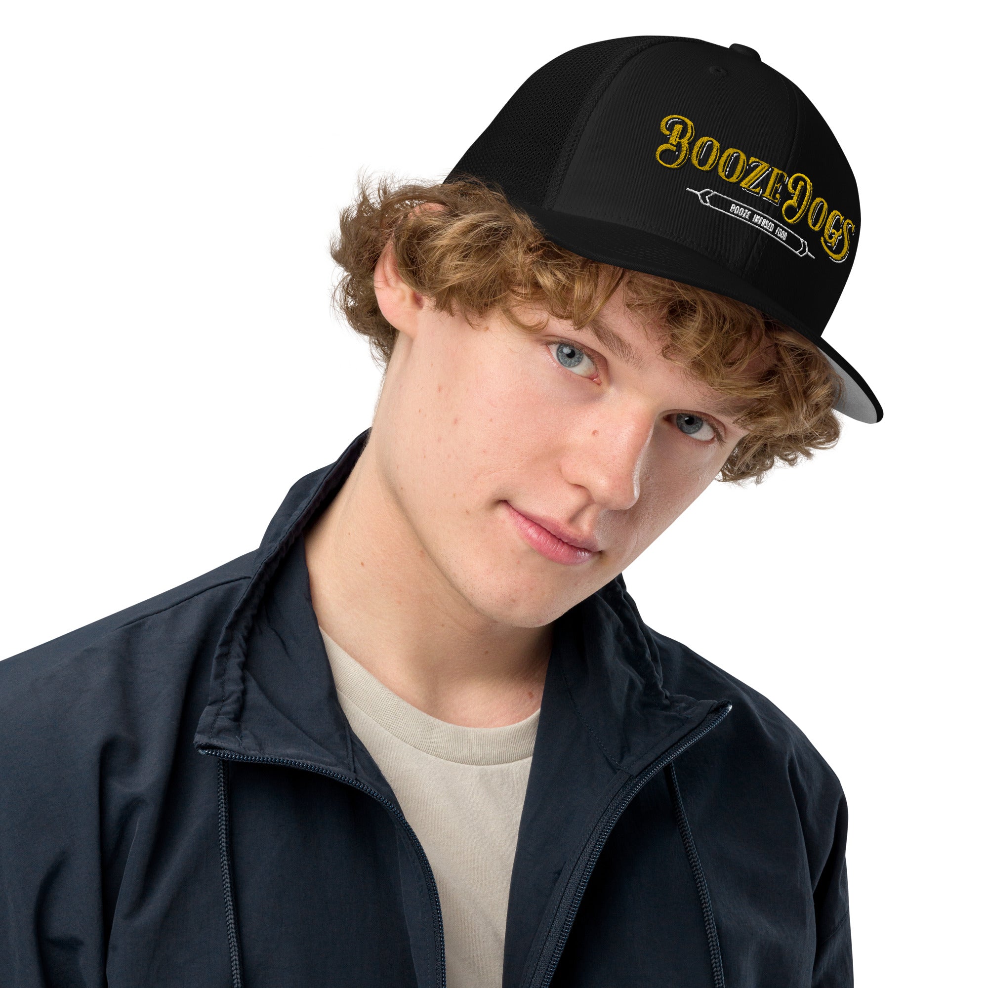 Black Closed-back Trucker Cap