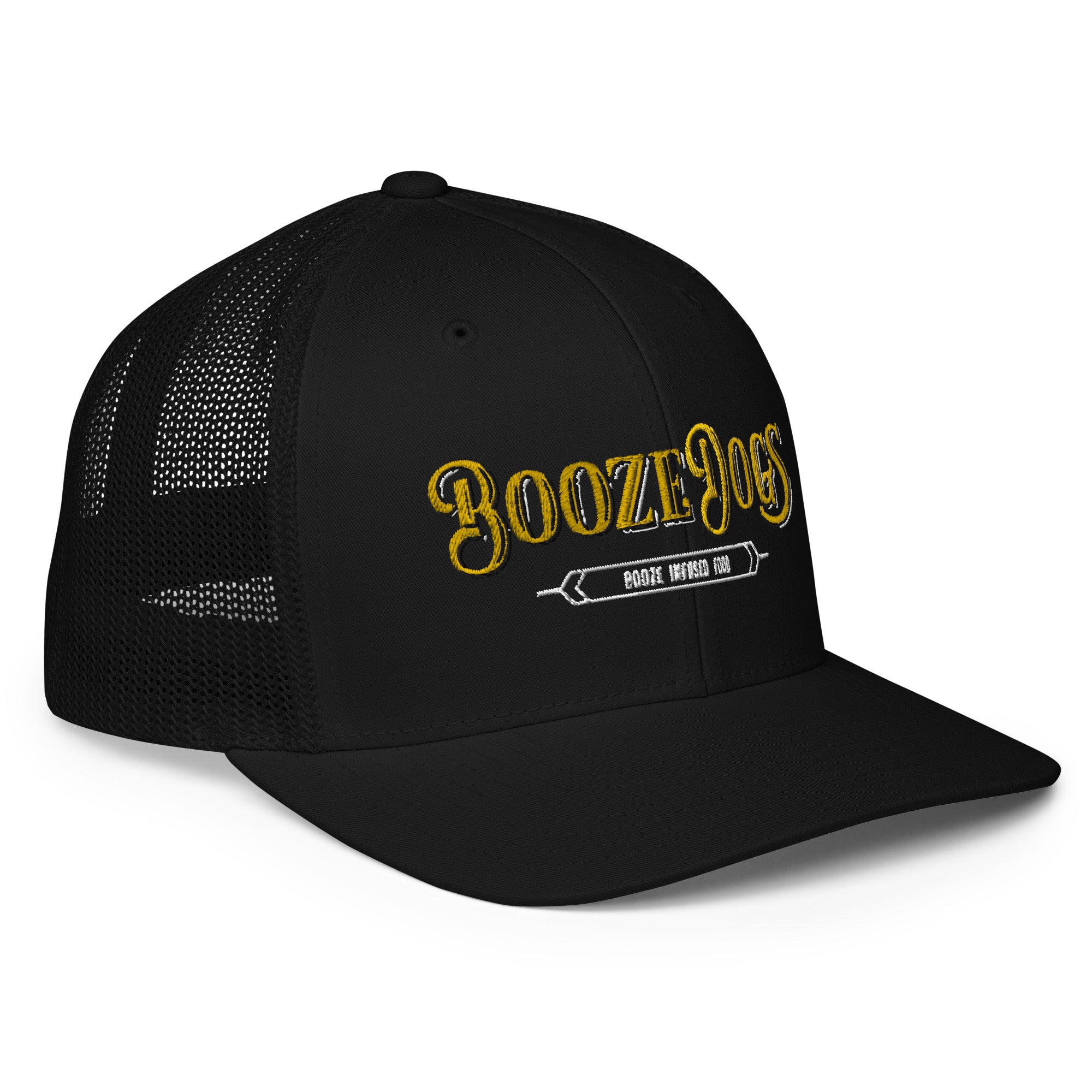 Black Closed-back Trucker Cap