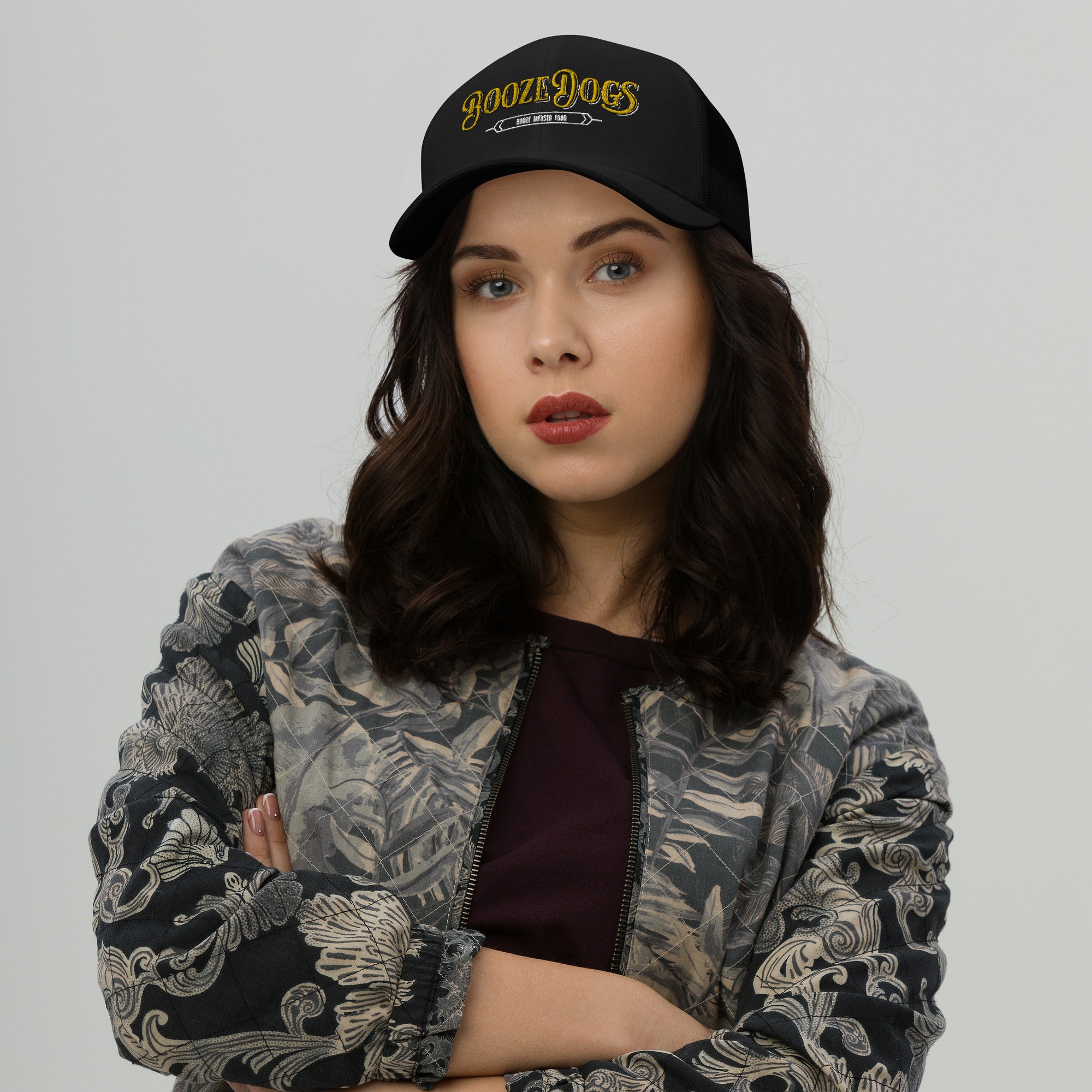 Black Trucker Cap