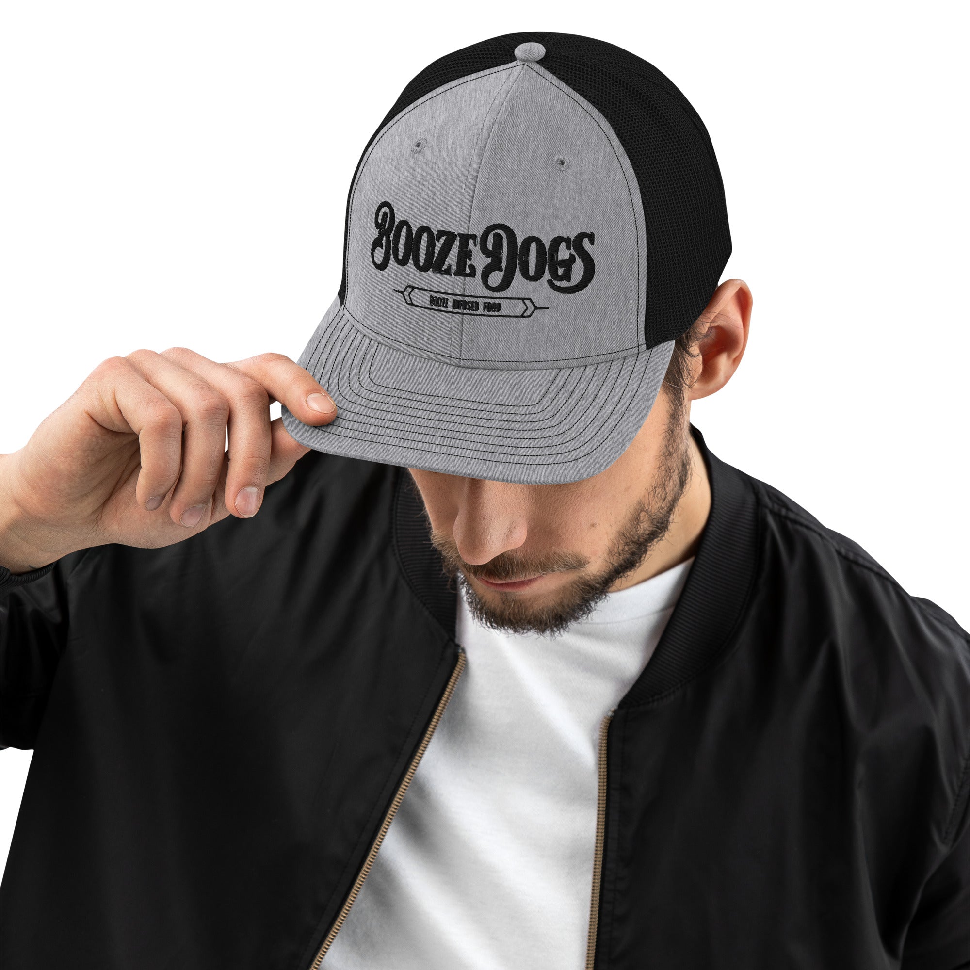 Black & Gray Trucker Cap