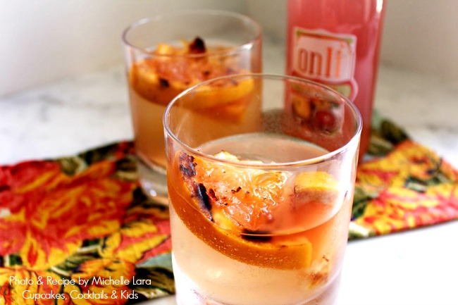 Grilled Grapefruit & Ginger Fizz