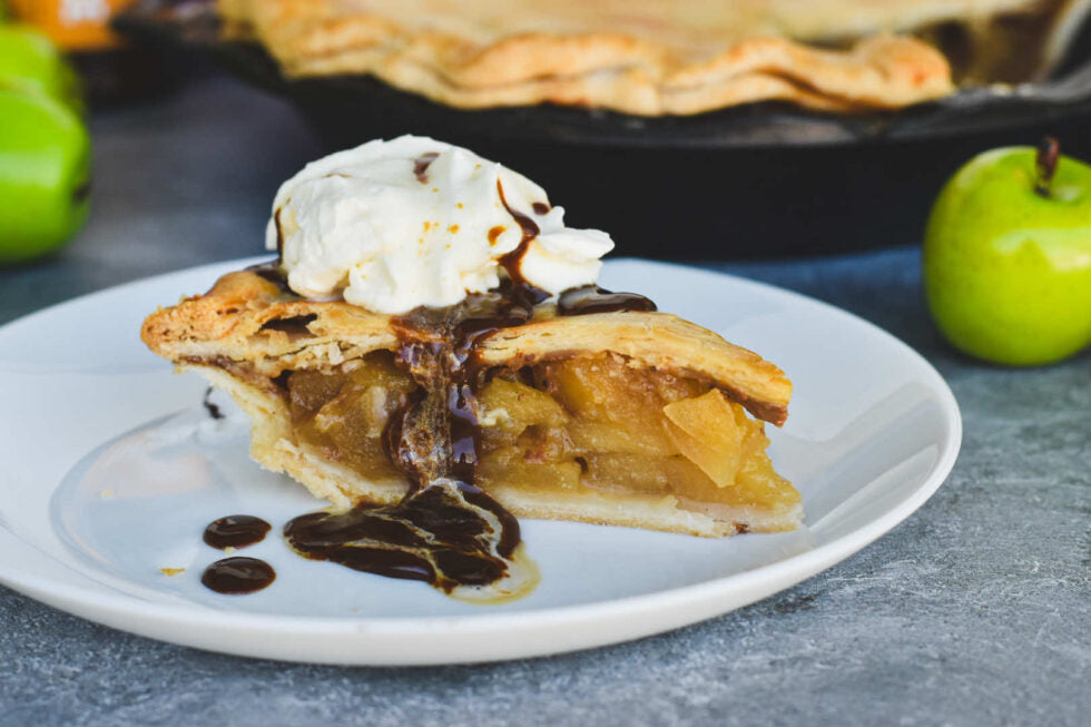 Smoked Bourbon and Salted Caramel Apple Pie