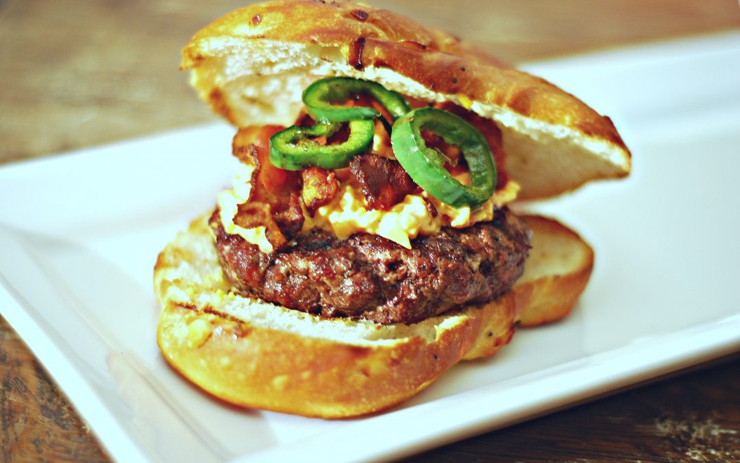 Rum-Infused, Bacon, Pimento Cheese, Jalapeno Burgers