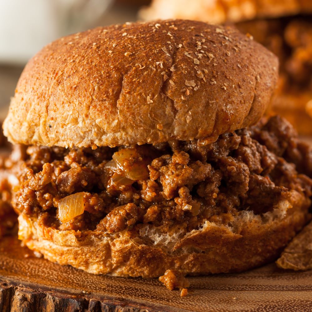 BOURBON INFUSED BURGER MADE INTO BOURBON INFUSED SLOPPY JOES