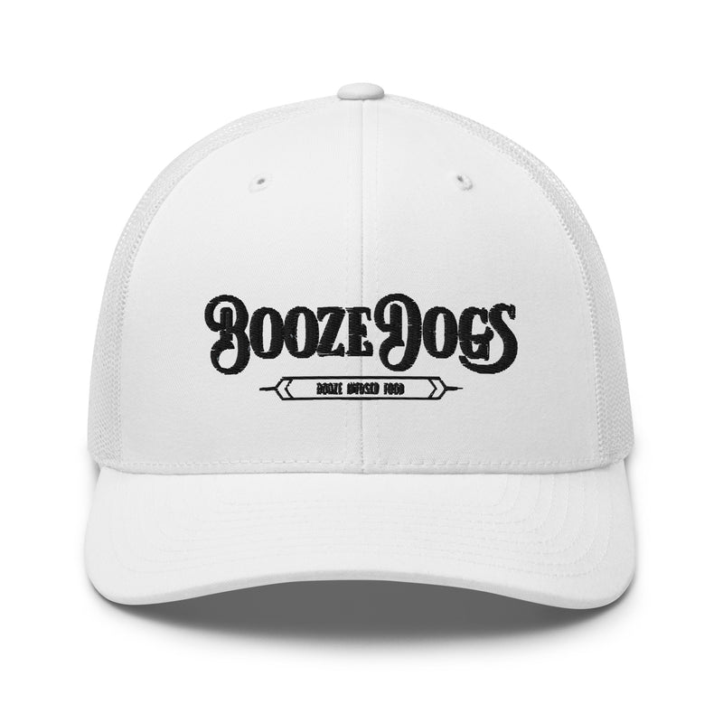 White Boozedogs Trucker Cap